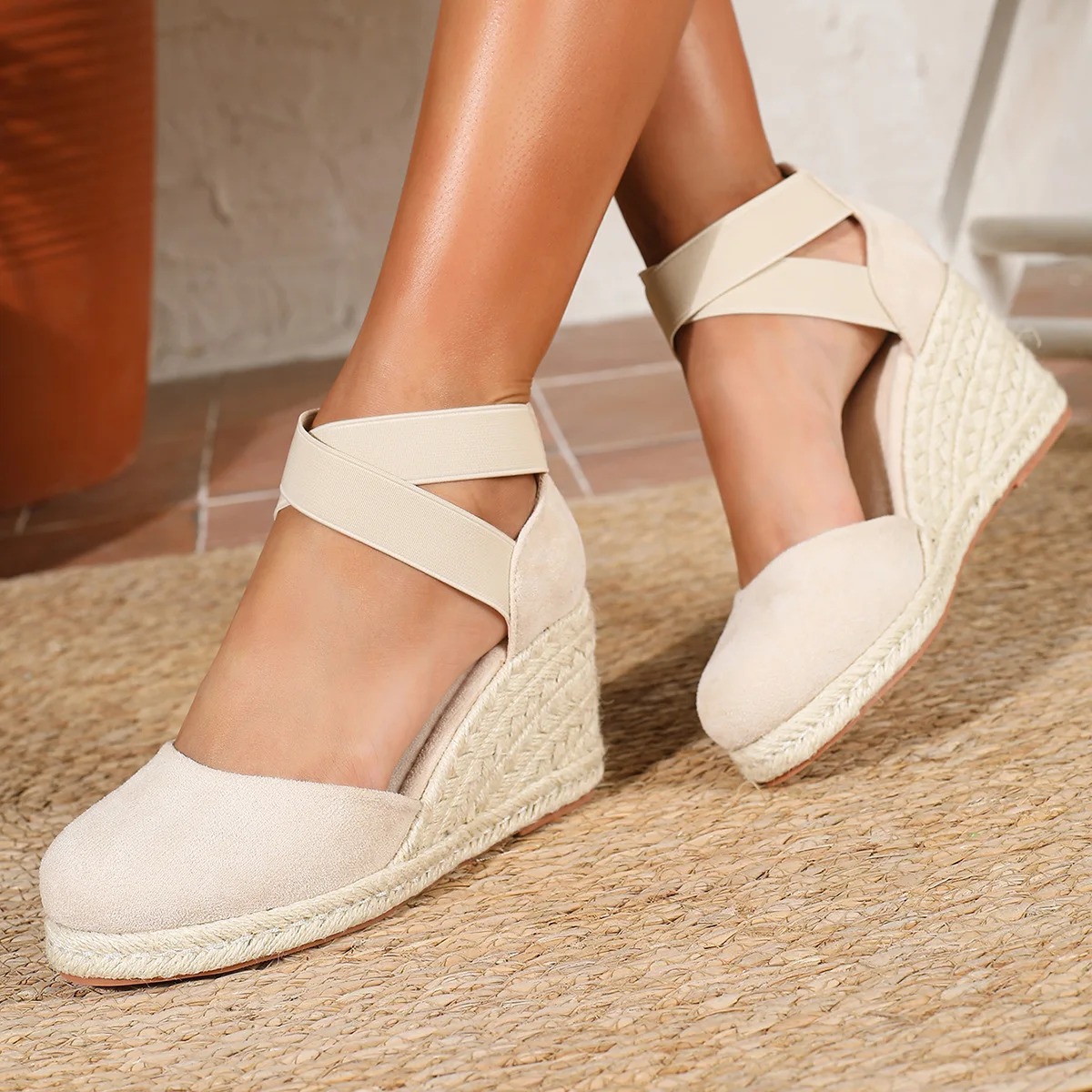 Damskie espadryle na koturnie  – Wedge Espadrille Women recenzja i cena