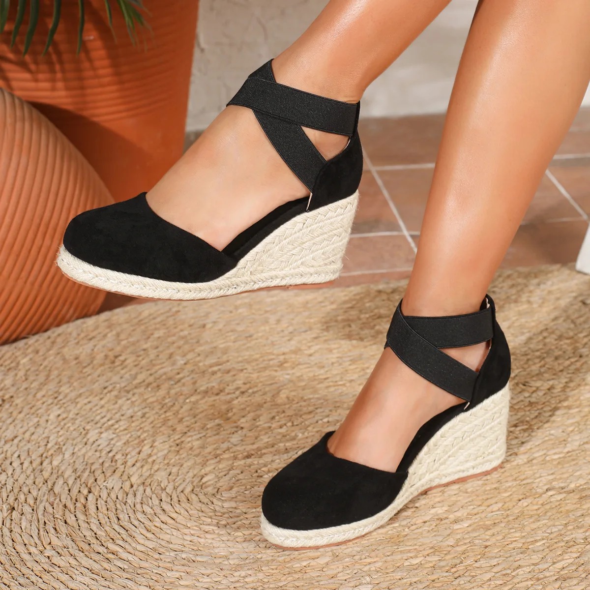 Damskie espadryle na koturnie  – Wedge Espadrille Women recenzja i cena